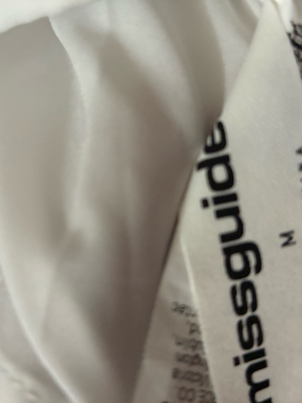 New White Spaghetti-Strap V-Neck Mini with tulle undershirt Dress - Picture 6 of 7